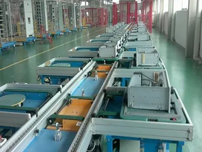 Линия сборки для выдвижных низковольтных распределительных устройств